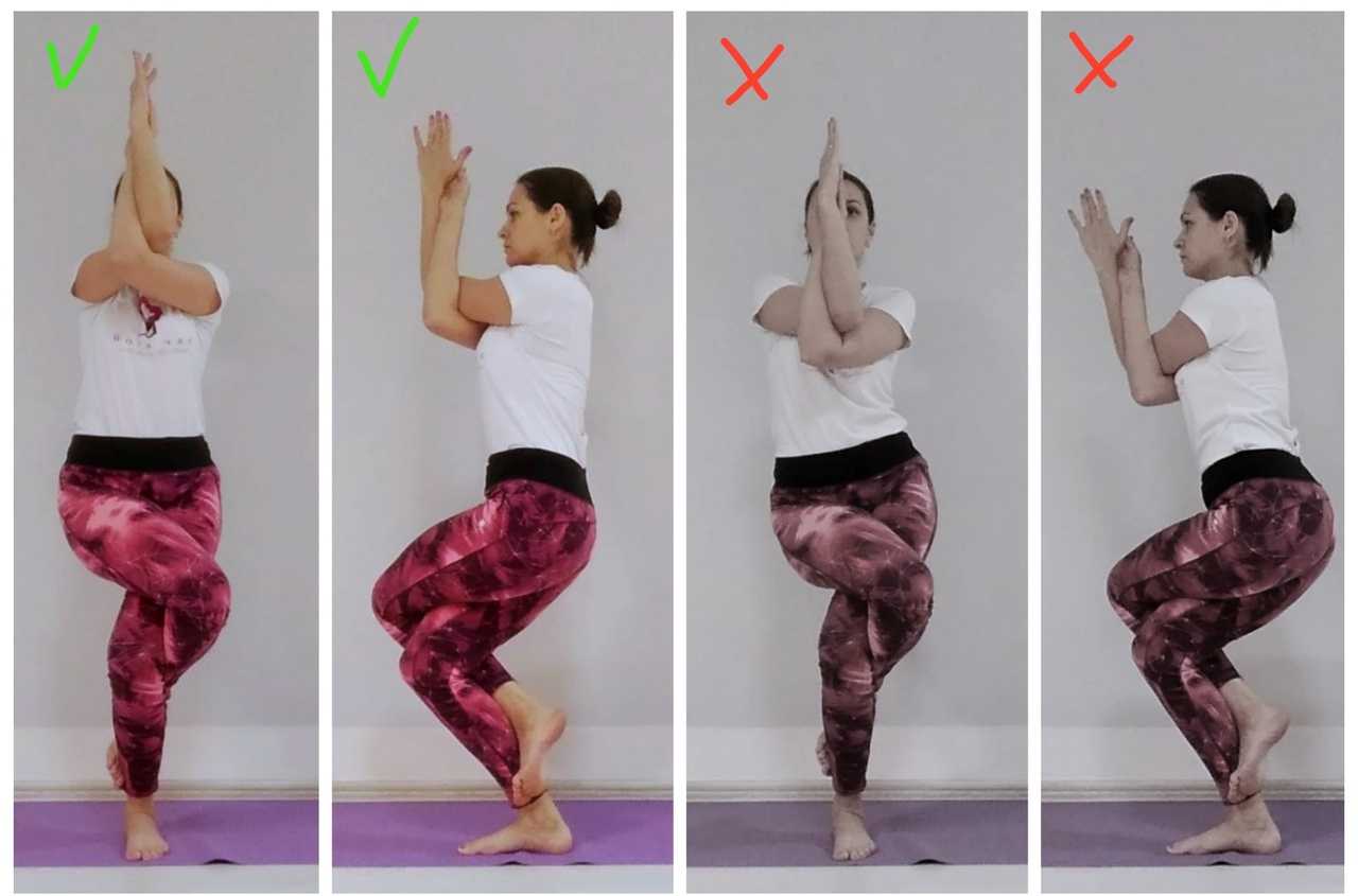 Поза орла (гарудасана) в йоге: техника выполнения