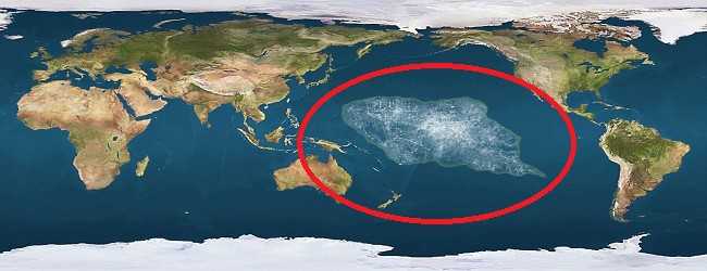 Мусорные острова из космоса в океане