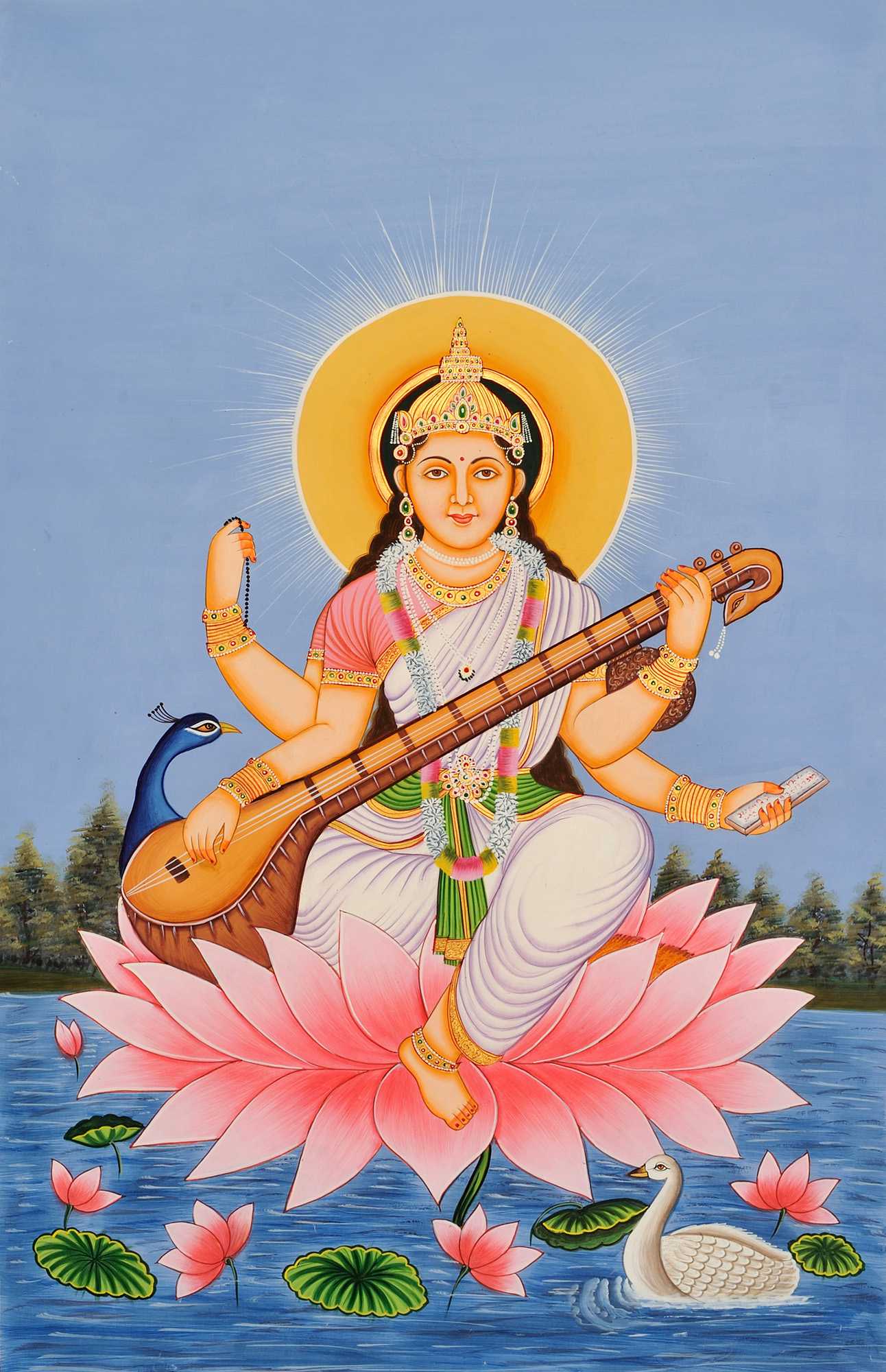 Вишуддха-чакра и её связь с богиней сарасвати,